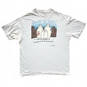 Vintage The Far Side Holsteins Visit Grand Canyon Cow 80 Obscure Tourist T Shirt